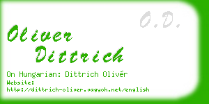 oliver dittrich business card
